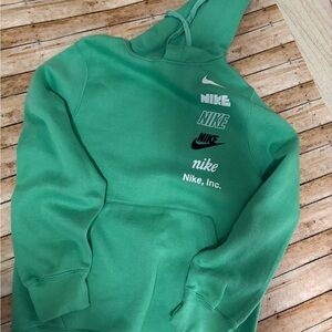 Nike Emerald Green Pullover Hoodie